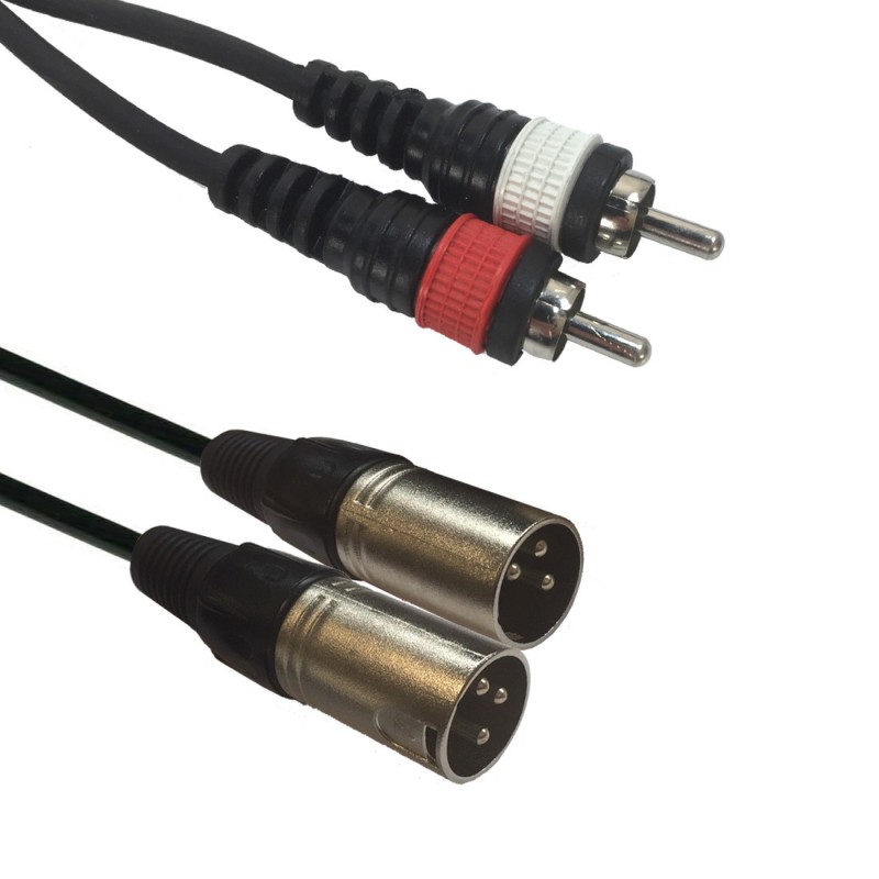 AC-2XM-2RM/1,5 2x XLR male/2 x RCA 1,5m Accu Cable